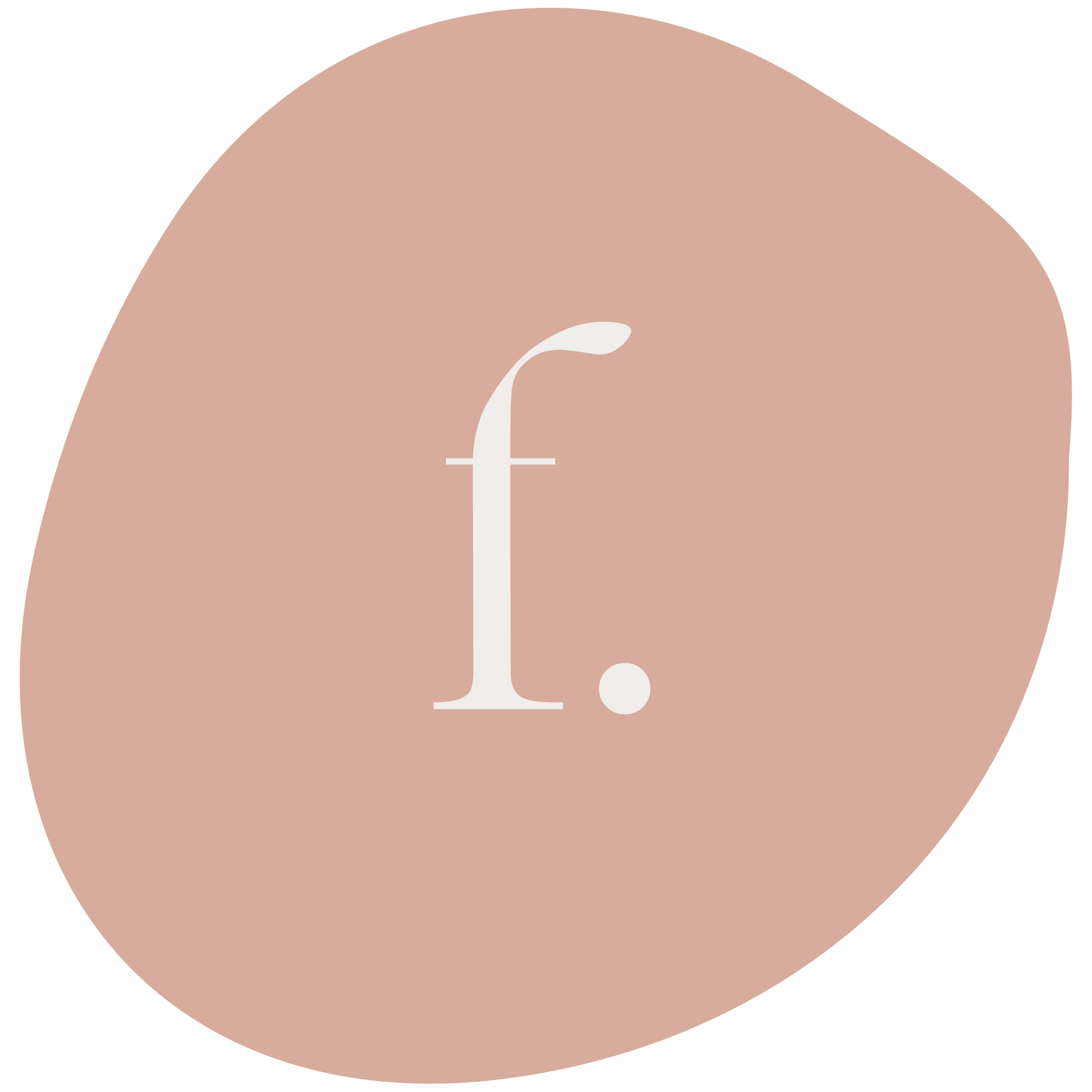Organic solid circular shape brand mark from the Frankie Brand Kit