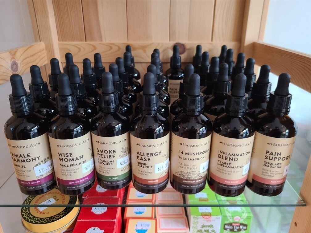Not quite sure what you're looking for? 🤔⁠
⁠
Fear not, our wonderful reception staff are on hand to help you navigate our product selection! We have an array of incredible @harmonic_arts tinctures. ⁠
⁠
Whether you're looking to aid relaxation, ease 