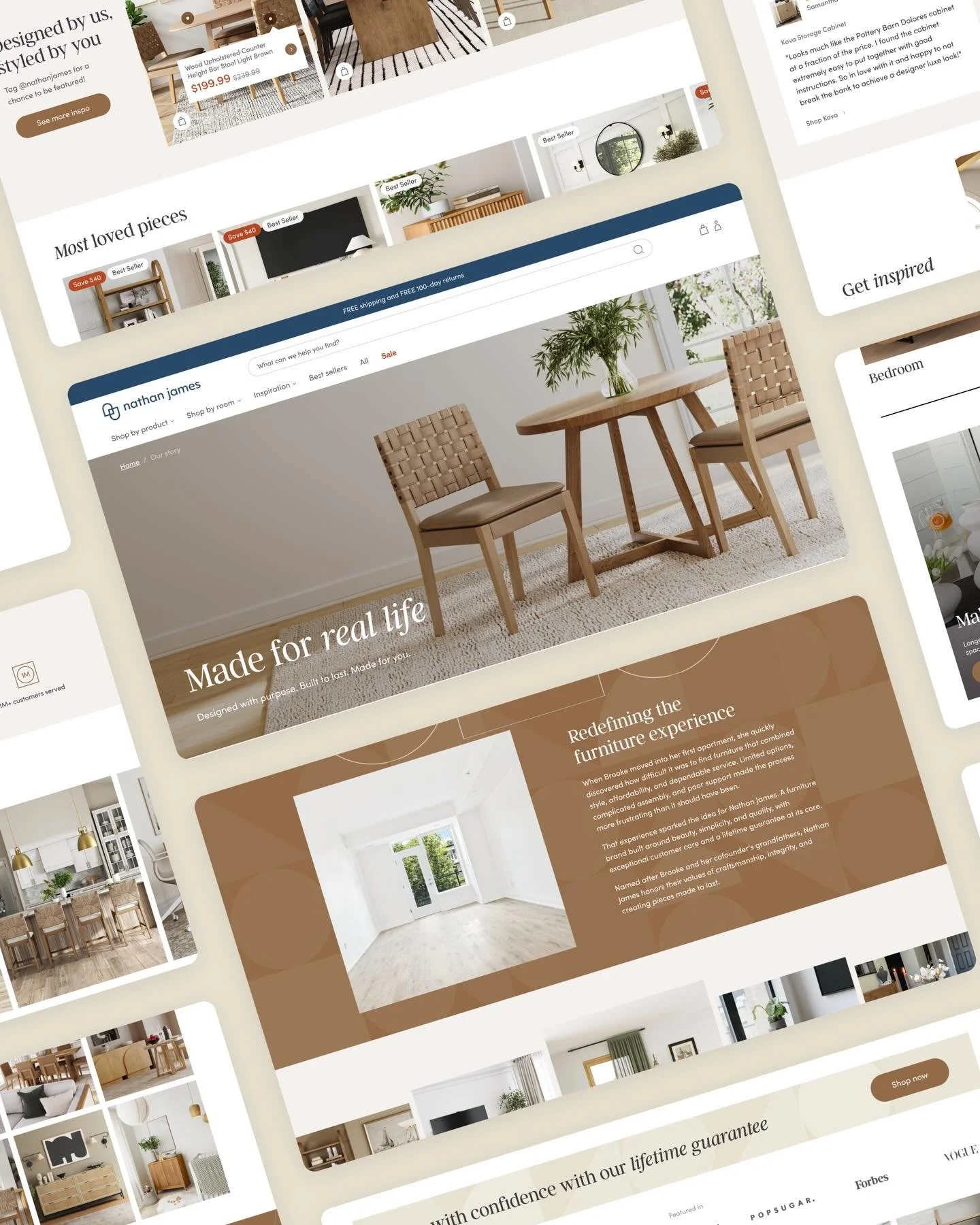 Brand + web for our friends at Nathan James &ndash; for homes with something to say.