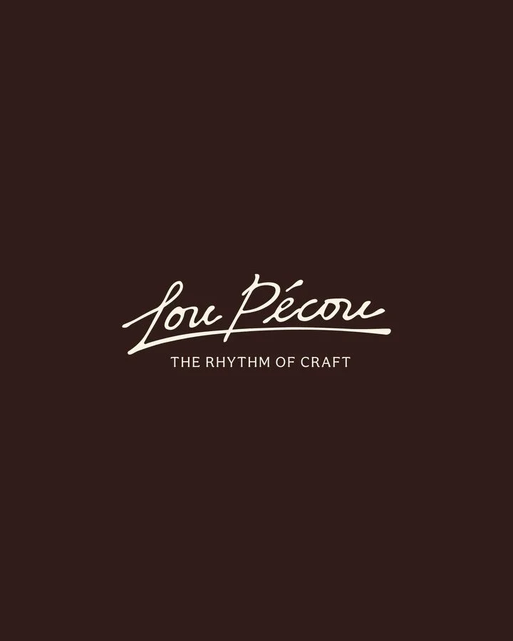 The whole pie, branded. Identity design for Lou P&eacute;cou.