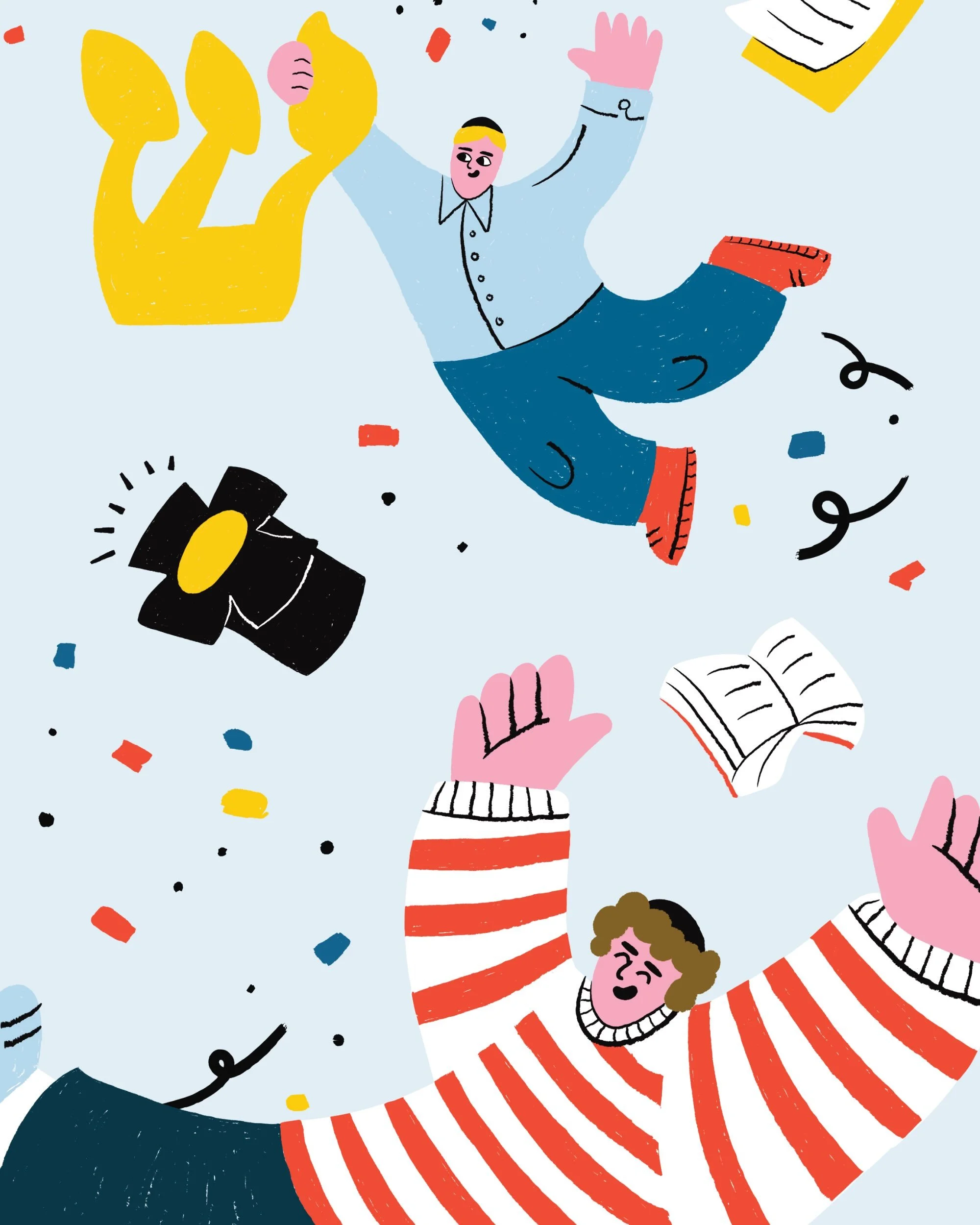 Every school has that one French teacher. At Solomon Schechter Academy, Chella Abadi made an entire school fall in love with the language. We designed a mural for the classroom in her honour, with a floor graphic and door plate to carry it through th