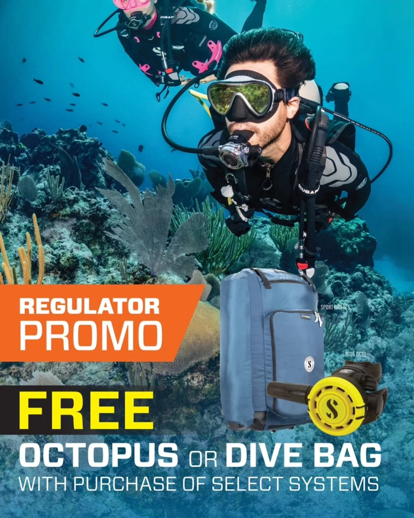 For a limited time, get a FREE Scubapro Octopus with the purchase of any Scubapro Regulator!
Whether you&rsquo;re ready for an upgrade or gearing up for your first big adventure, now&rsquo;s the perfect time to invest in a new regulator. Link in our 