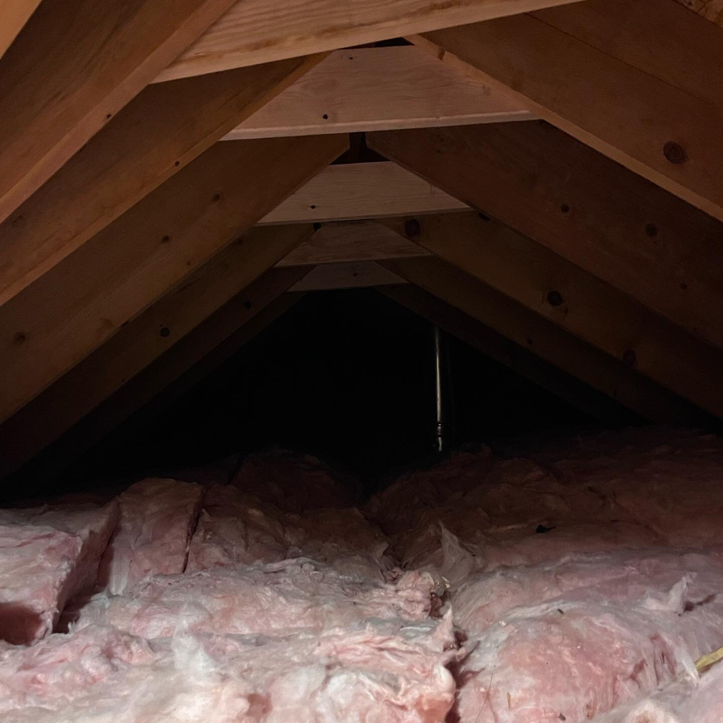 Rafters separating from ridge was noted on this home recently bought by a client.  So we added  Some collar ties this morning to limit any further movement.  No cables or jacks needed when it&rsquo;s caught soon enough&hellip;