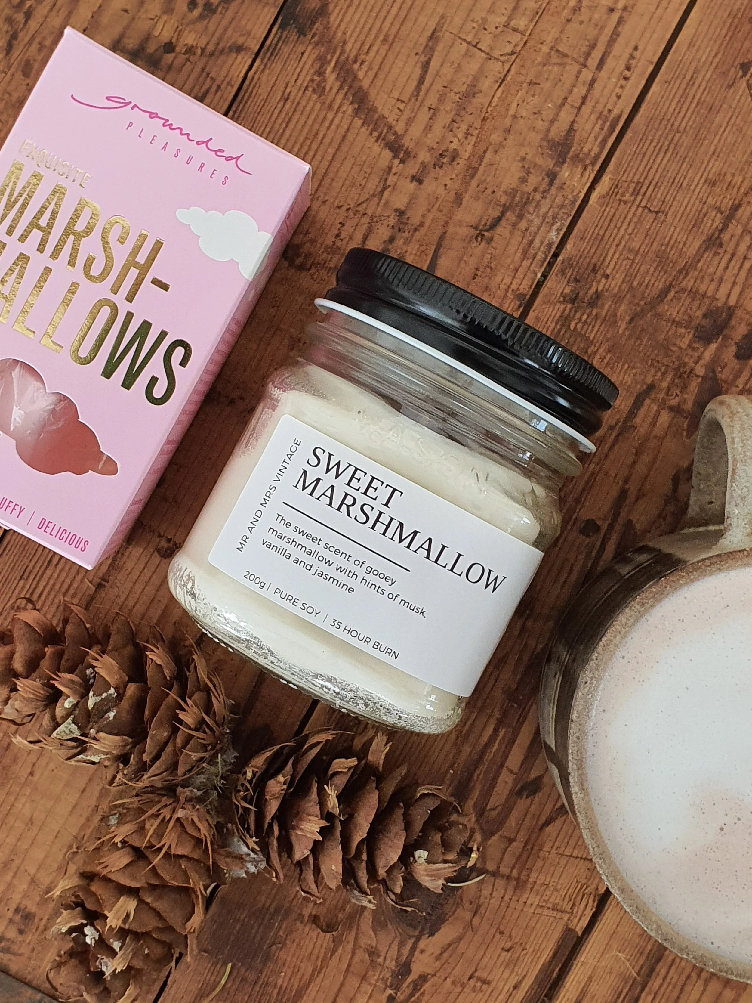 Winter Mason Jar - Sweet Marshmallow