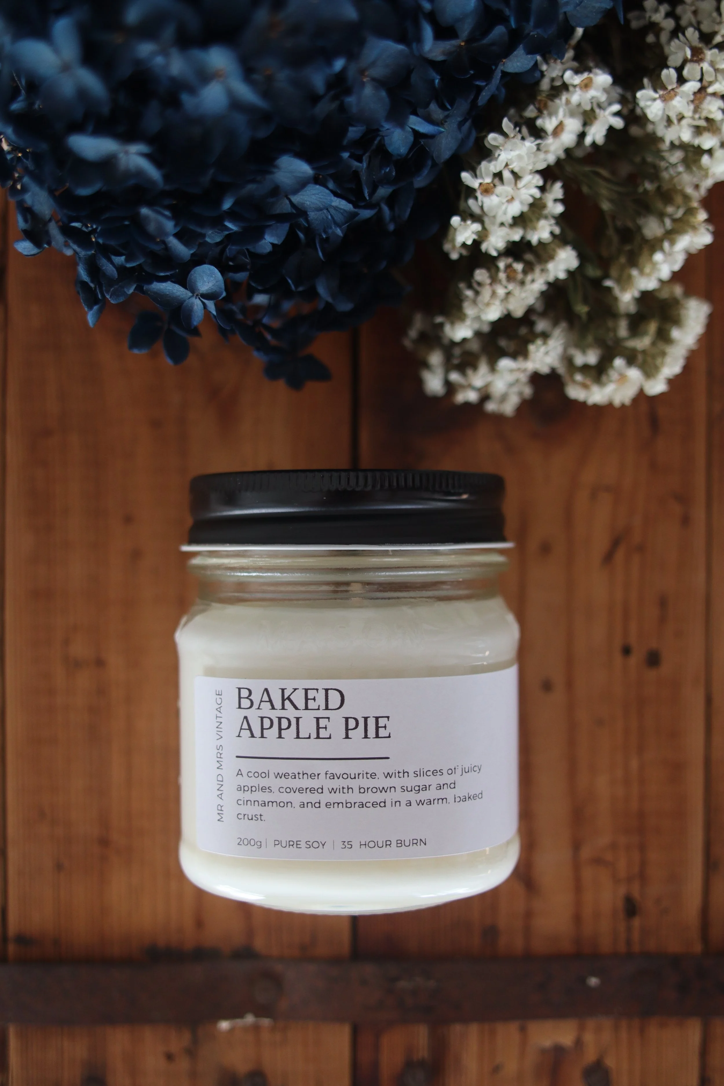 Mason Jar -Baked Apple Pie