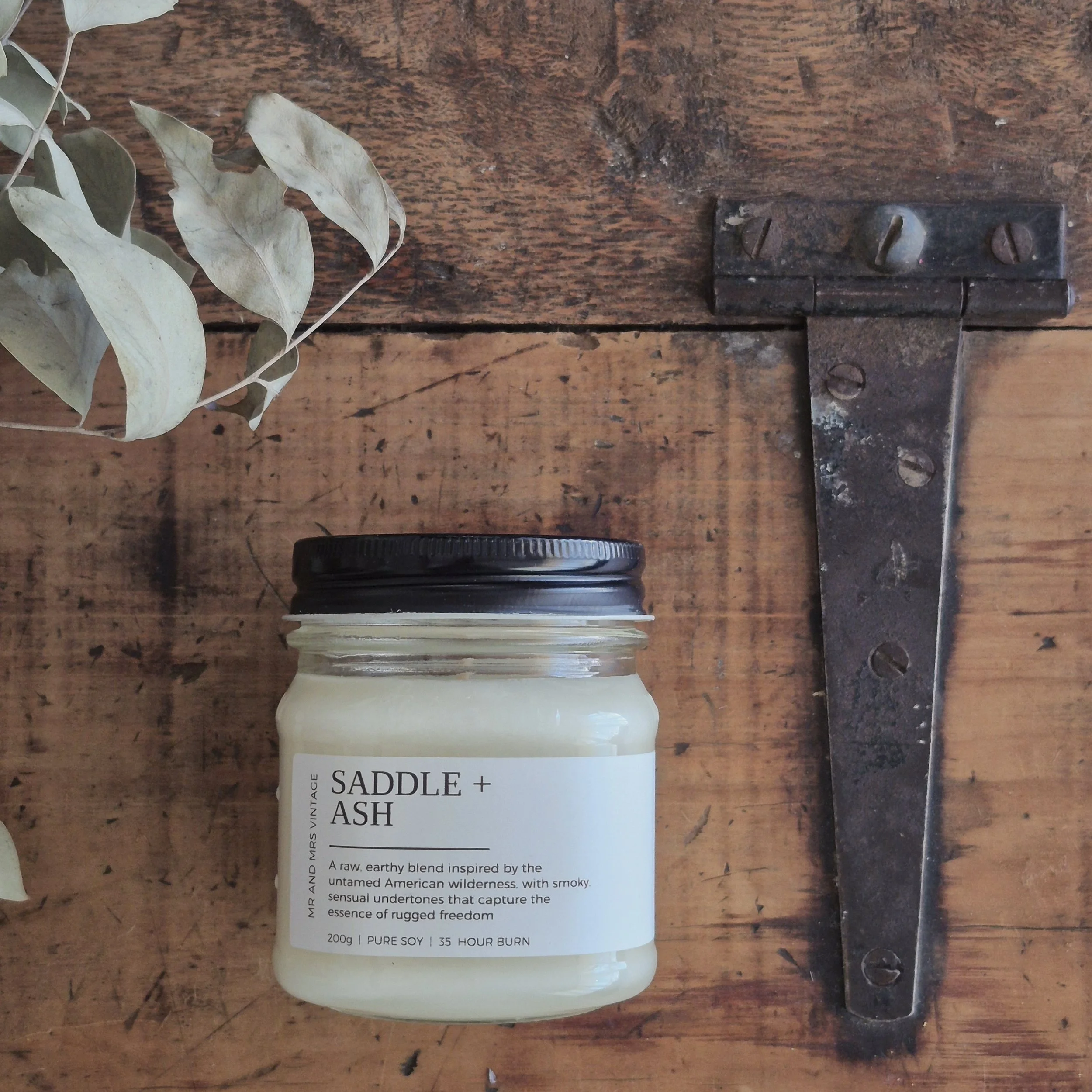 Mason Jar - Saddle + Ash