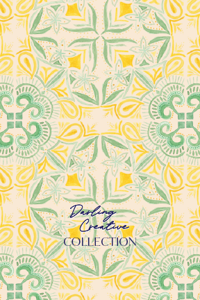 The traveller - yellow and green on soft yellow