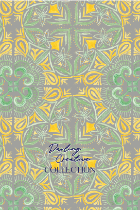 The traveller - yellow and green on grey