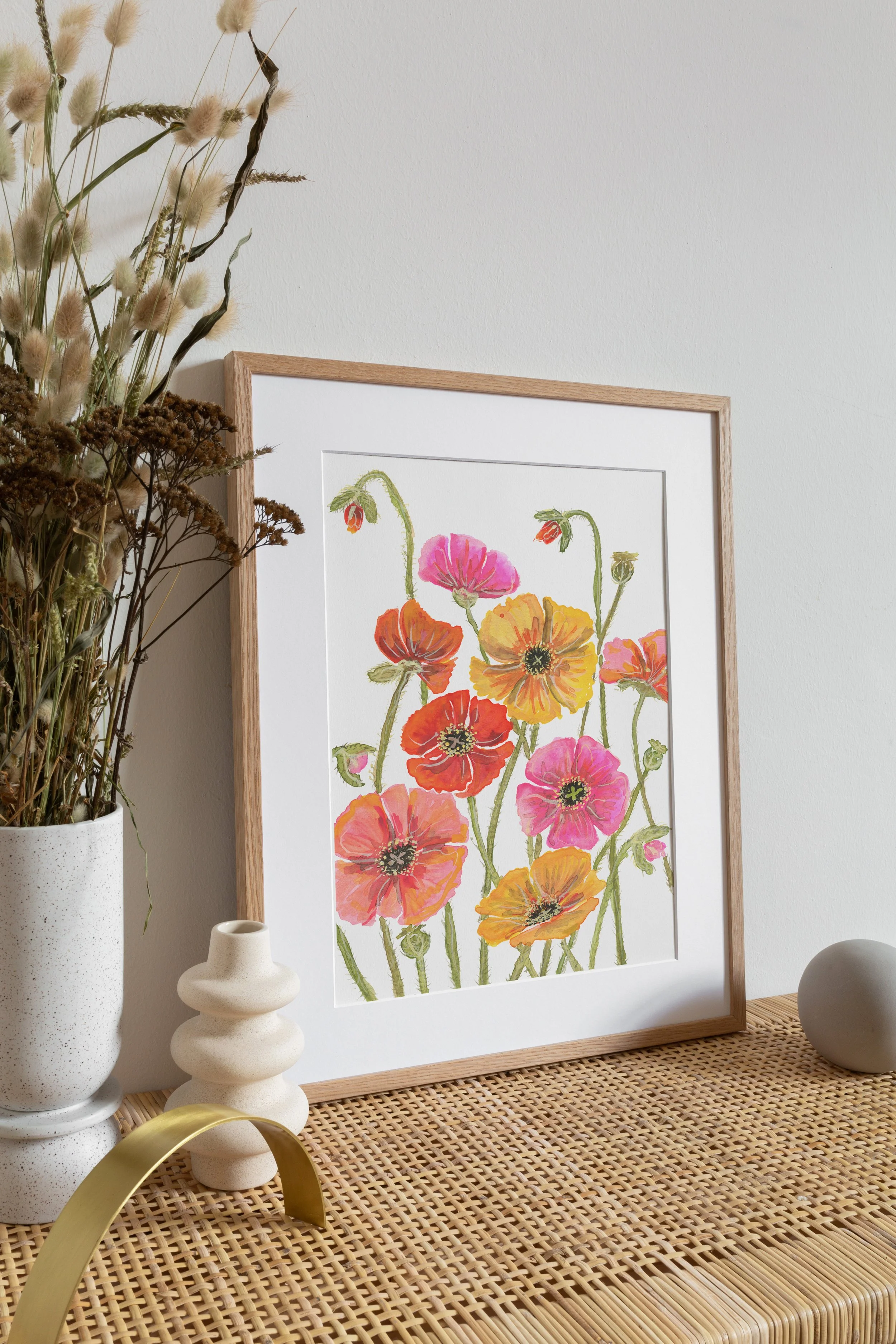 Bright poppies framed mockup.jpg