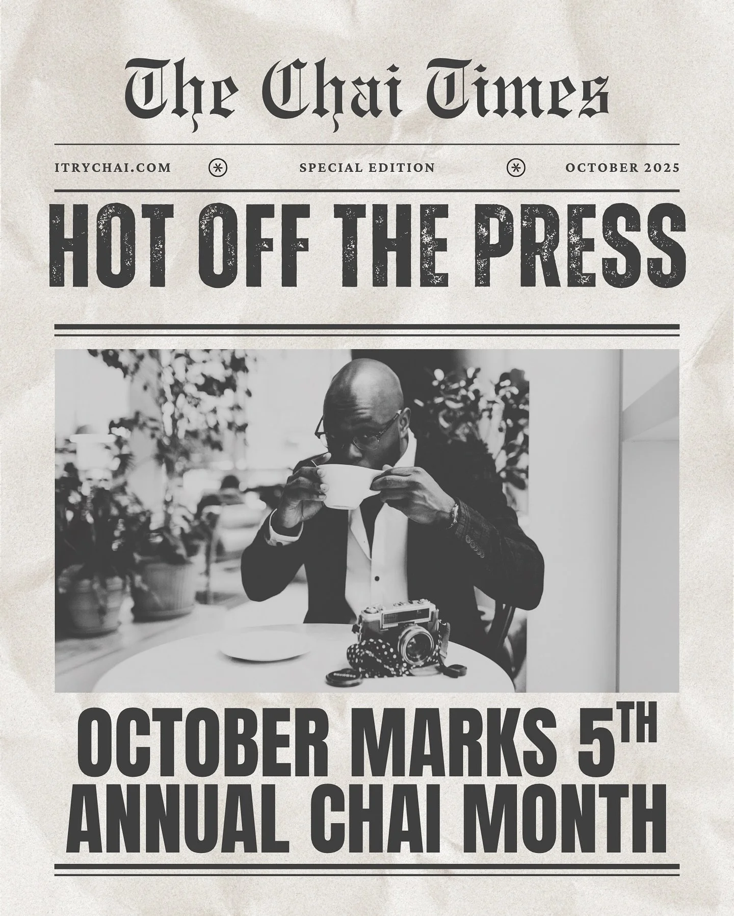 Fun fact: I declared October as Chai Month five years ago &ndash; and it&rsquo;s become my favorite edition. 🫖
🍂
Now I want to know&hellip; how are YOU celebrating chai season this year? Drop your go-to chai order below ⬇️

#itrychai #chaimonth #ch
