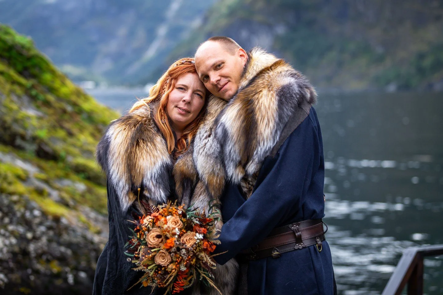This is what it looks like when two people are completely, utterly at home in a moment.

These two flew to Norway from across the world, trusting us to create something they could not quite picture yet. A ceremony in one of the most remote and beauti