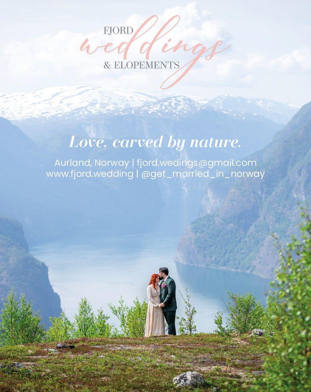 Your love story deserves a backdrop like no other. 🏔️

Imagine standing on a mountaintop, the Sognefjord stretching endlessly below, with nothing but nature bearing witness to the most important moment of your lives.

That's what we do at Fjord Wedd