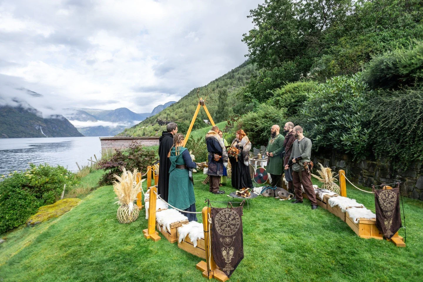 The shields. The sword. The drinking horn. The oath spoken at the edge of the fjord.

A Viking ceremony in Norway is not a costume. It is a connection to something ancient, something real, rooted in the very land you are standing on.

We create Vikin