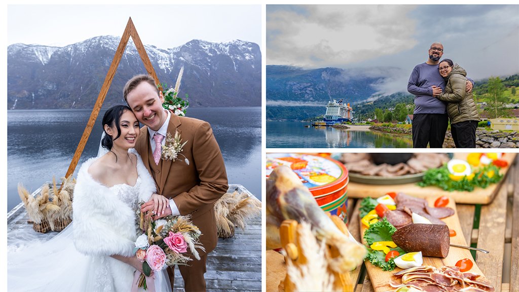Cruise ship wedding venue in Norway