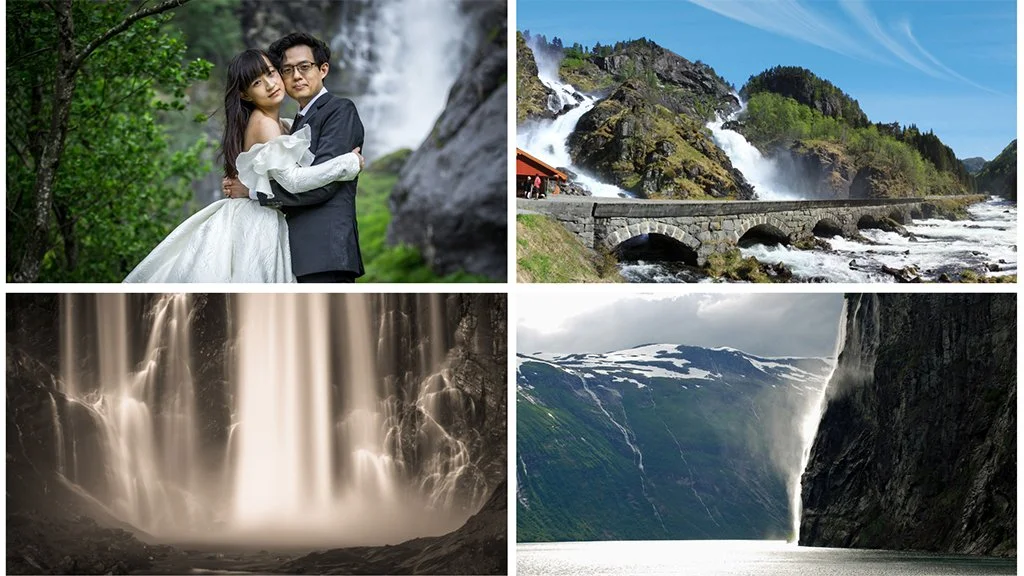 Couple getting married in Norway