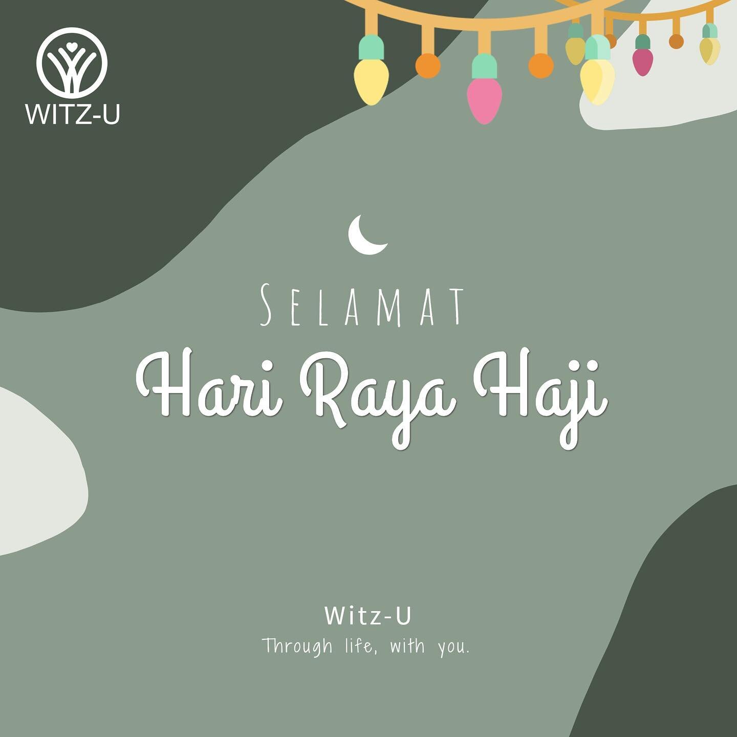 Witz-U wishes all Muslim friends out there Selamat Hari Raya Haji! Have a joyous celebration with your loved ones and stay safe always!
.
.
#witzu #harirayahaji #harirayahaji2021 #sg