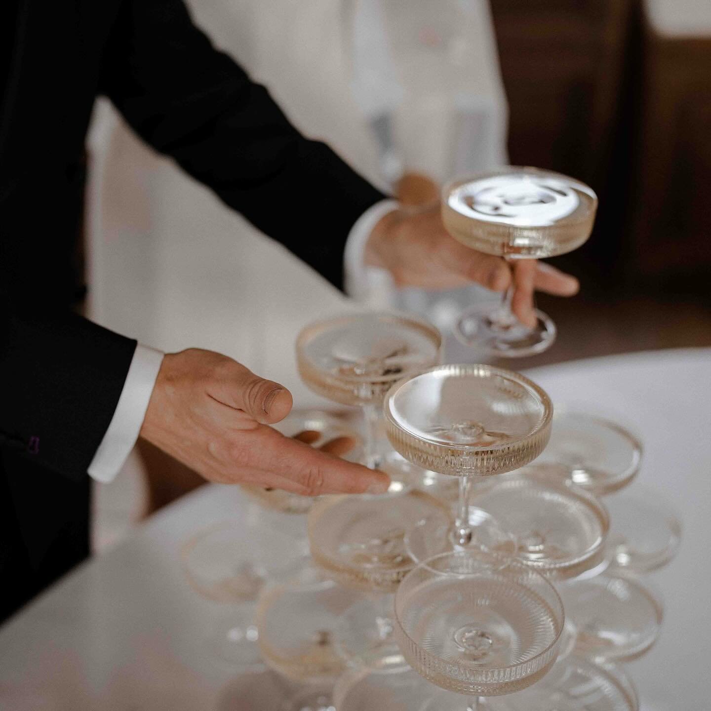 ✨ Elevated traditions, modern vibes. ✨⁠
There&rsquo;s something timeless about a champagne tower&mdash;it&rsquo;s a little bit vintage, a lot luxe, and always a moment of pure joy. 🍾 It&rsquo;s not just about pouring the bubbles; it&rsquo;s about br