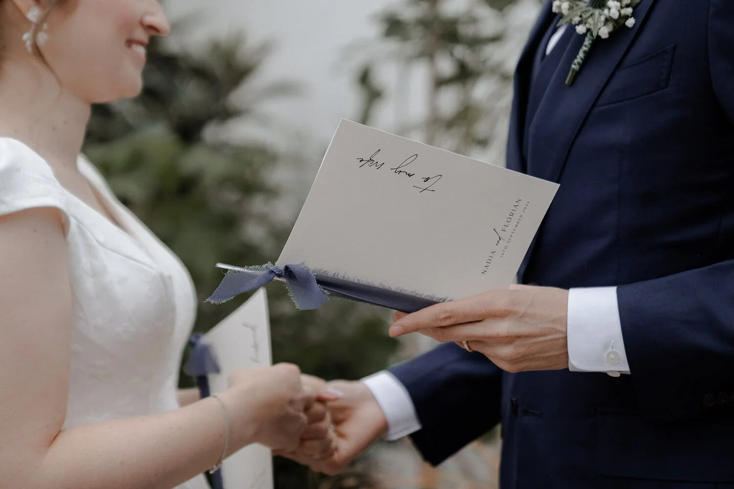 Eheversprechen bei Hochzeit im Schloss Nymphenburg