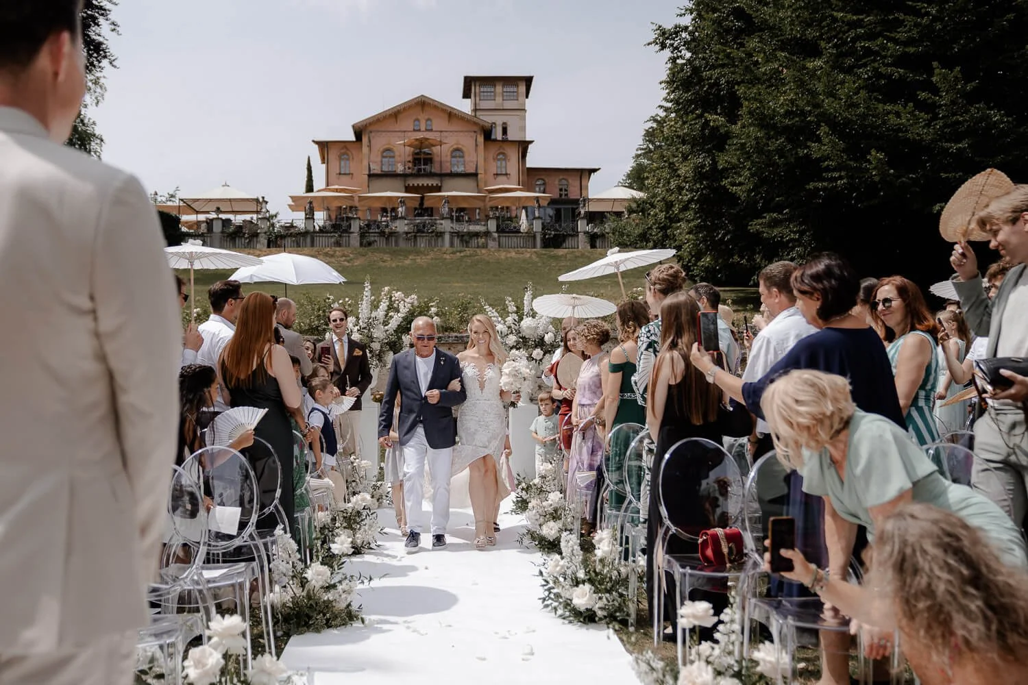 Einzug der Braut zur Trauung beim La Villa am Starnberger See