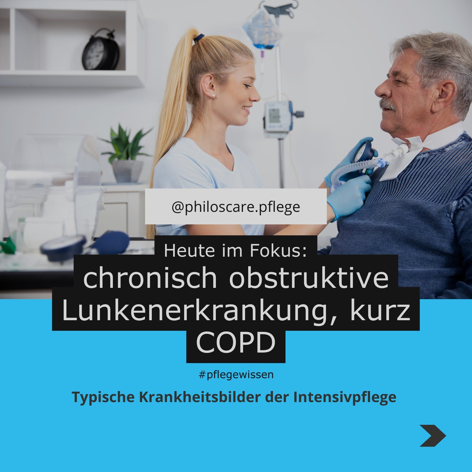 🫁 COPD im Fokus 🫁

In unserer zweiten Ausgabe von #pflegewissen widmen wir uns dem Thema COPD - eine Lungenerkrankung, die das Atmen erschwert und das t&auml;gliche Leben beeintr&auml;chtigen kann. Bei PhilosCare verstehen wir die Herausforderungen
