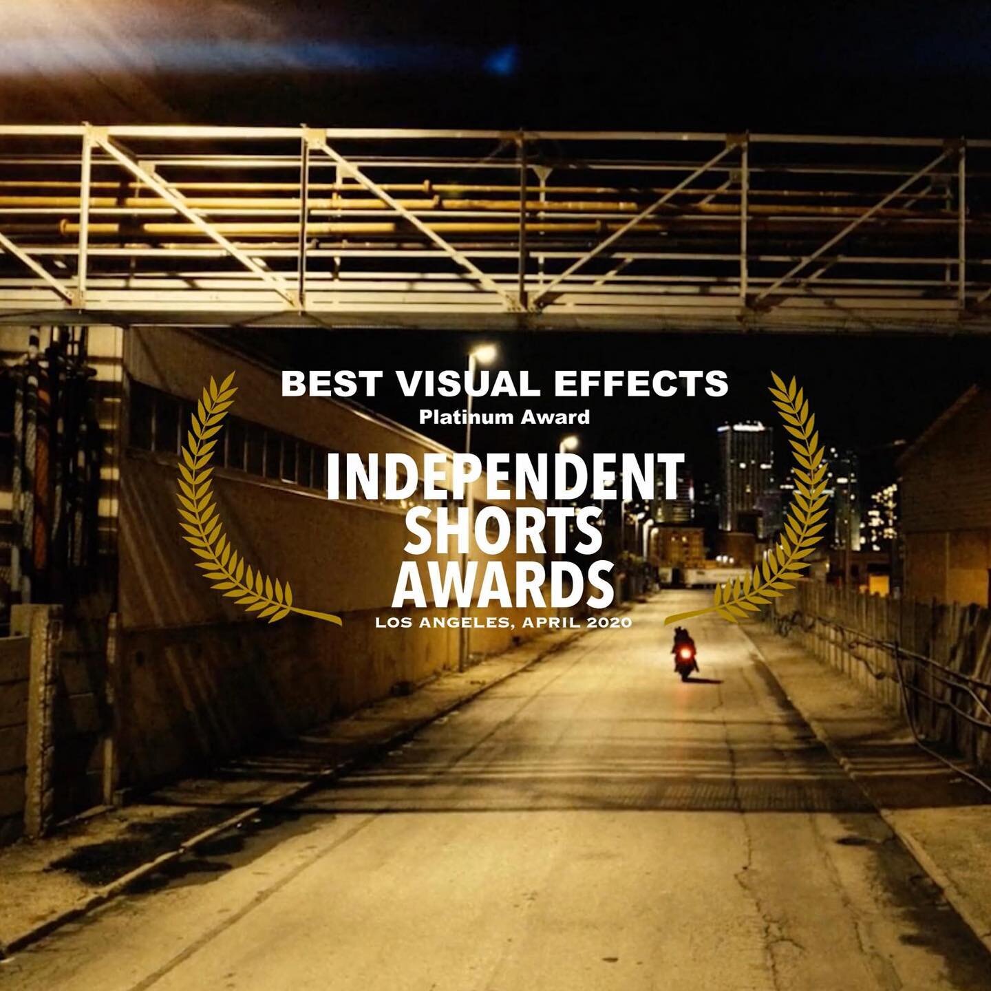 Platinum Award for Best VFX from L.A. @independentshortsawards . This cool result I share with @sic.est and @brunoeritt &ldquo;Notebook&rdquo; is a project by @fewmoney_vision (best male director) DOP @giacomonacadop (best cinematography) @whiteframe