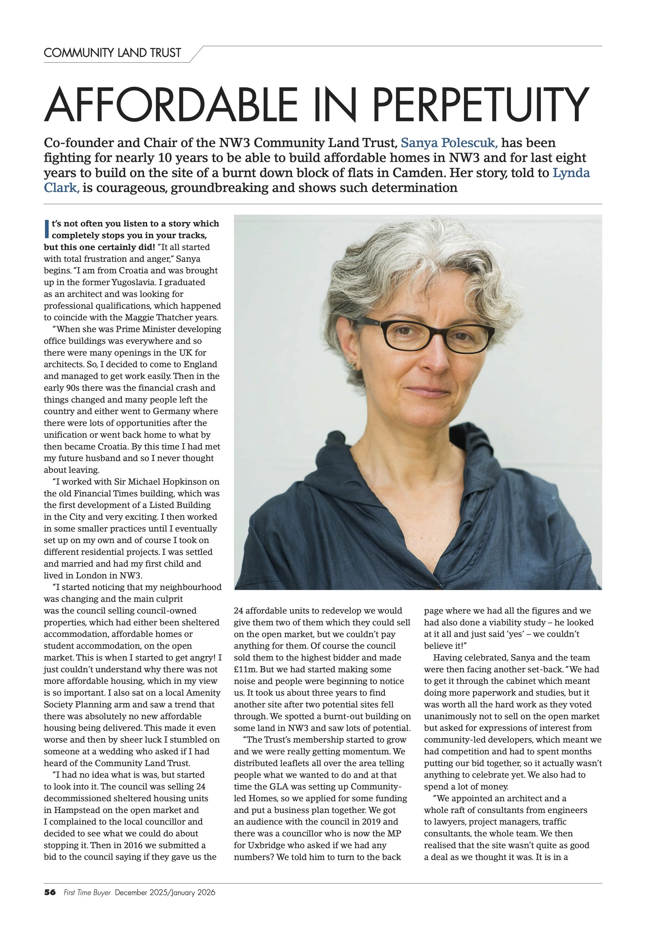 NW3 CLT Featured in First Time Buyer Magazine