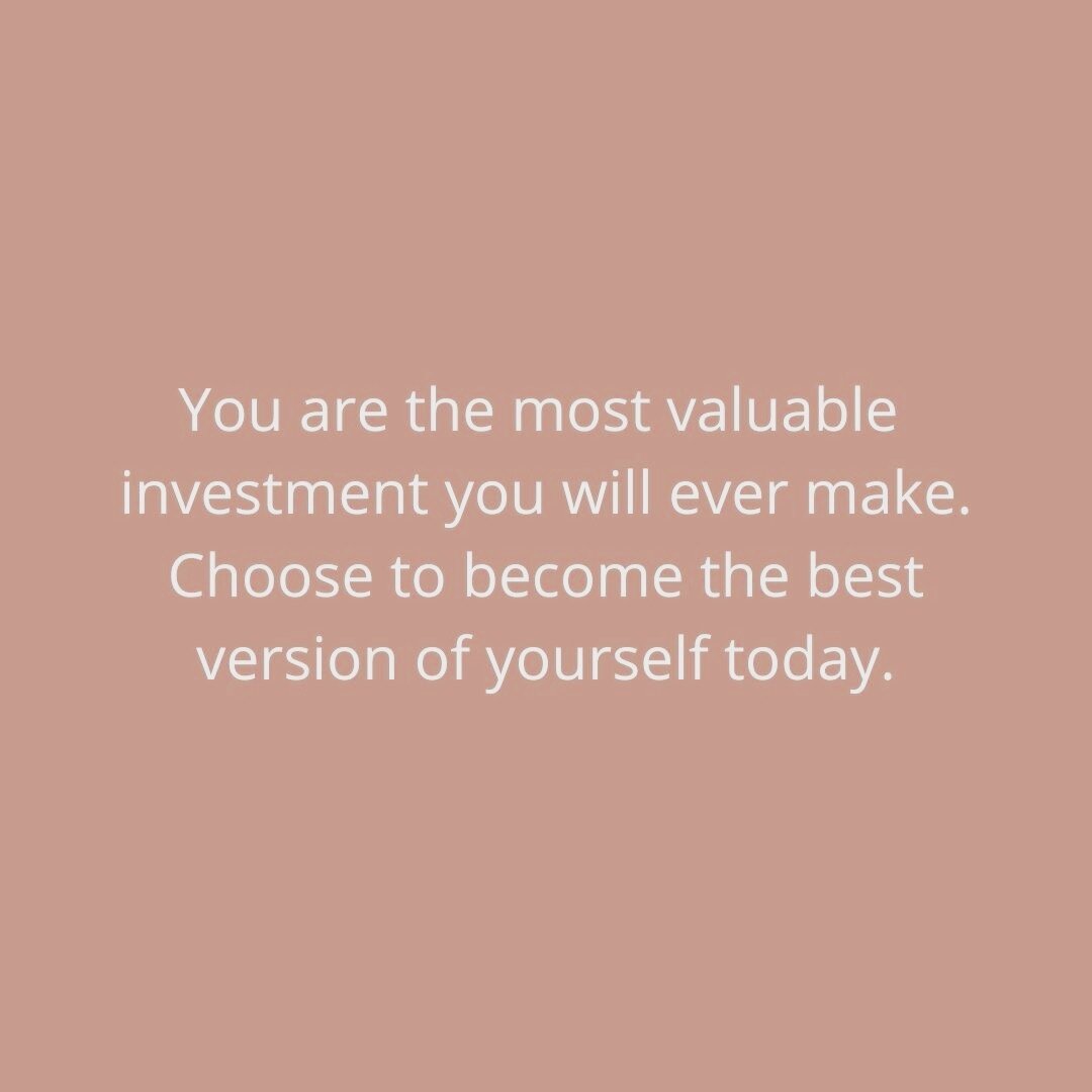 WHAT ARE YOU CHOOSING? I have done a lot of investing in myself over the years, but looking back didn't appreciate how valuable it really was. Now I know better and that I don't look after myself in all areas of my life - particularly how I think act