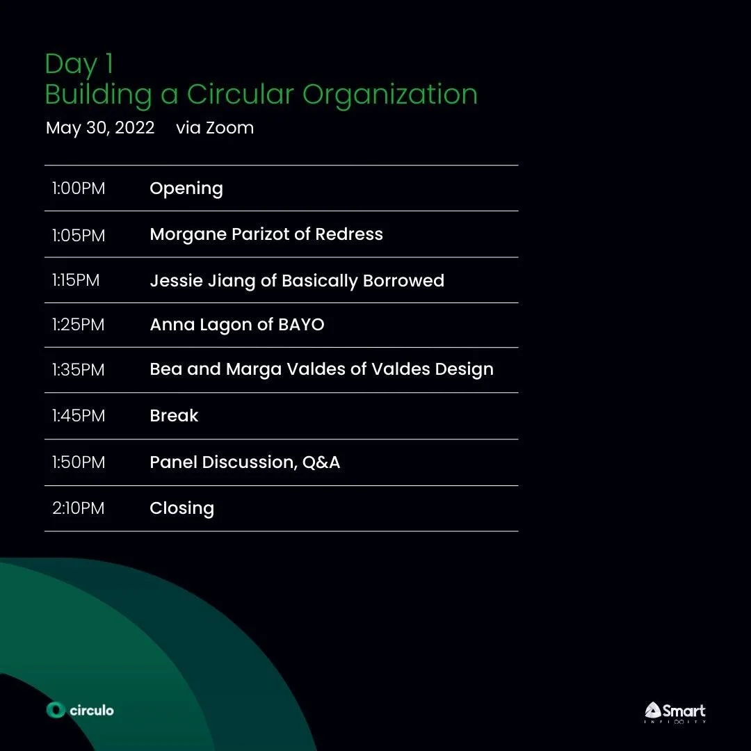 Join us today for the first session of Designing For Infinity: Dialogues on Circular Fashion, as we delve into the first steps of building a circular business model and discuss the impact of fashion in changing and shaping the lives of people, most e
