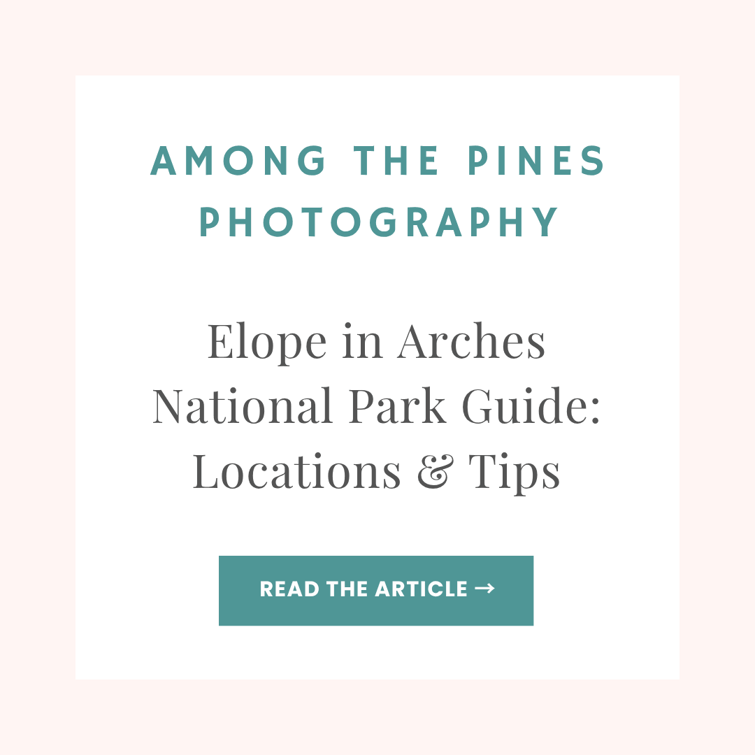 Among the Pines blog article: How to Elope in Arches National Park
