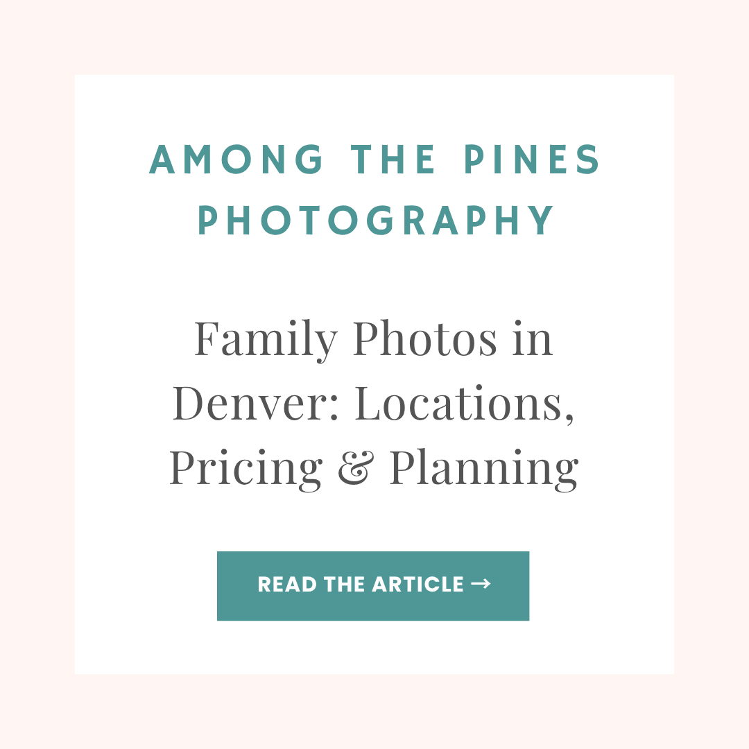 Among the Pines blog article: Family Photos in Denver