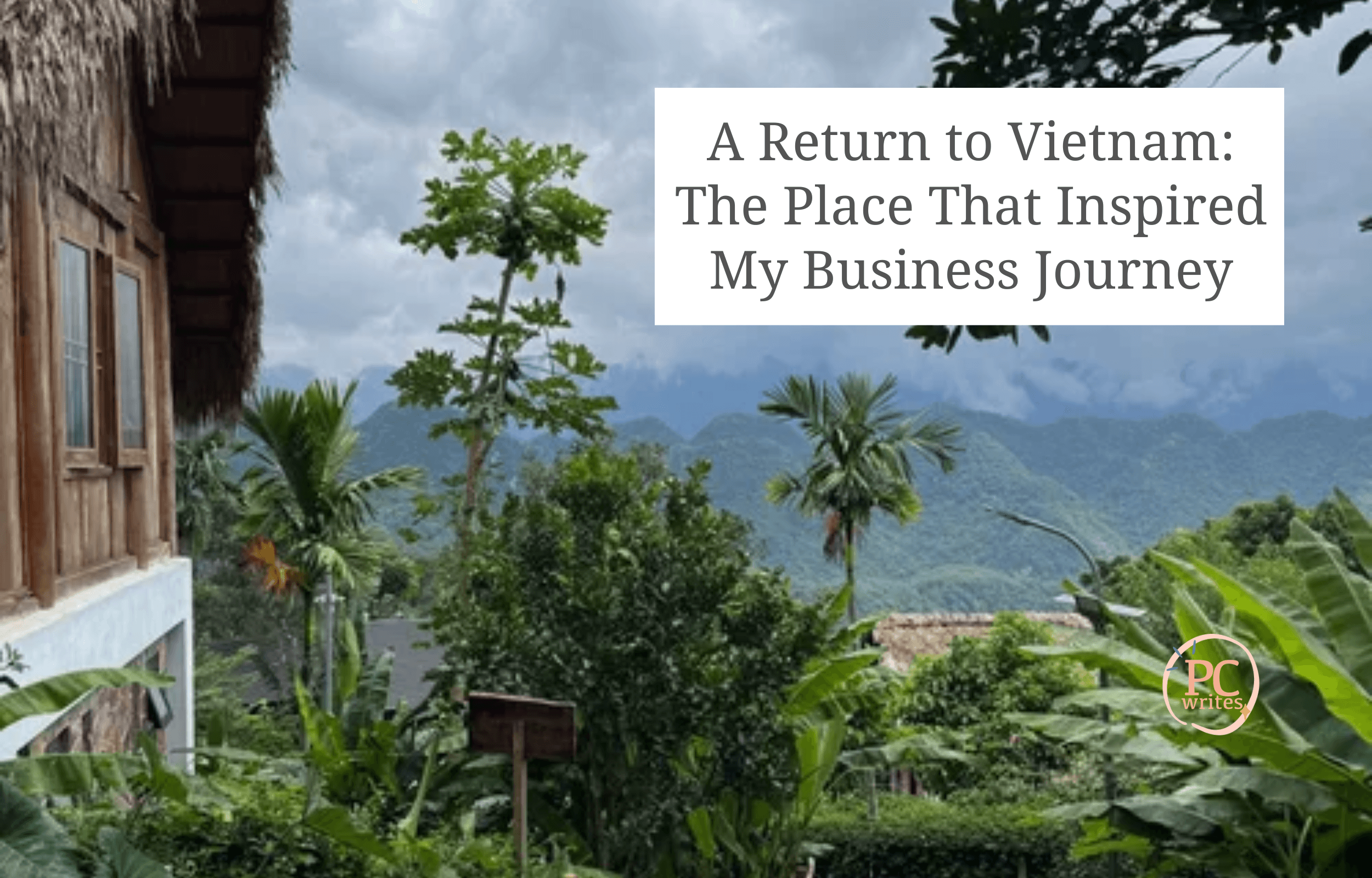 Scenic mountain landscape in Vietnam; my business journey