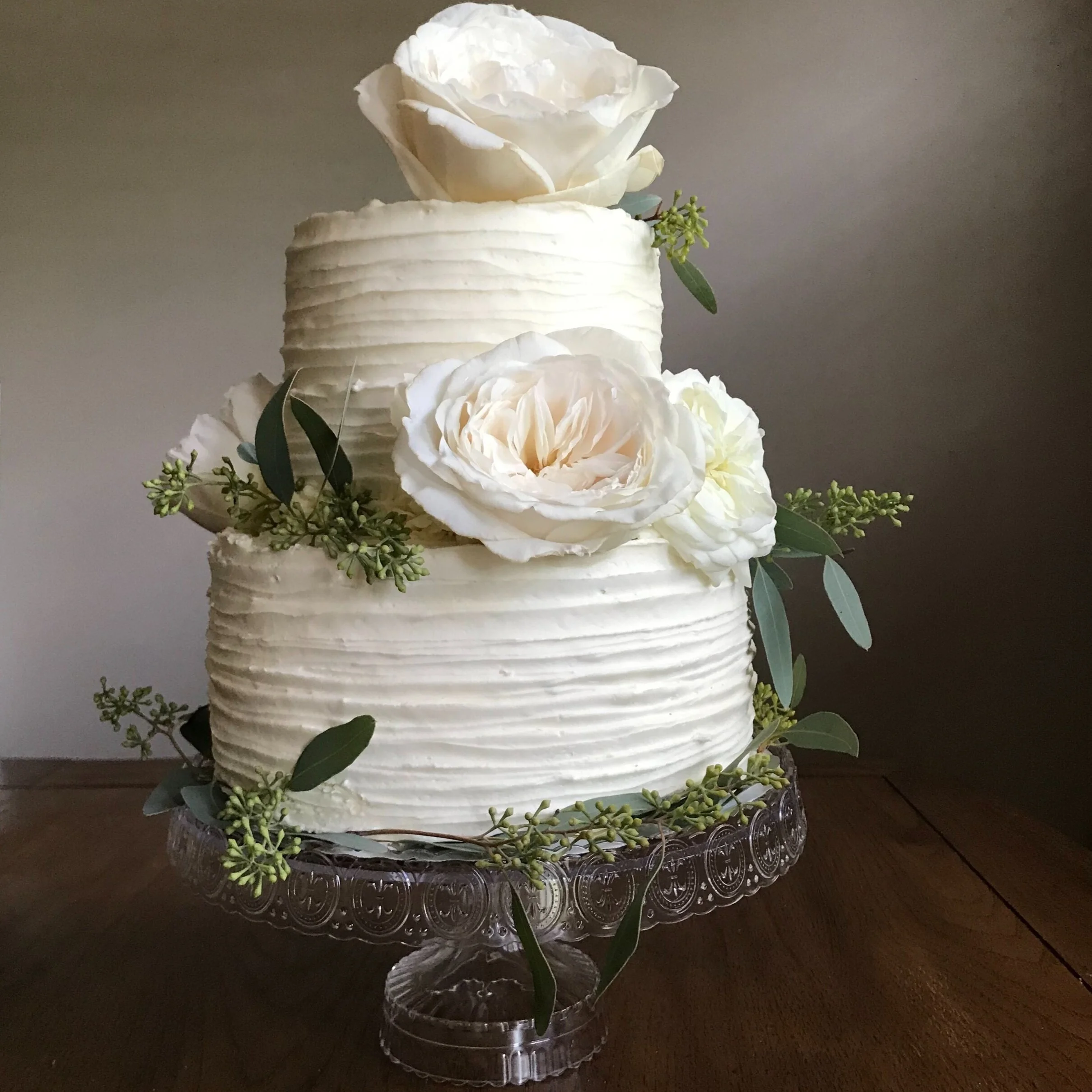 vanilla cake with classic buttercream