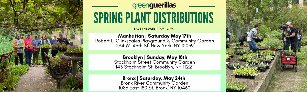 SAVE THE DATE: May Plant Distributions