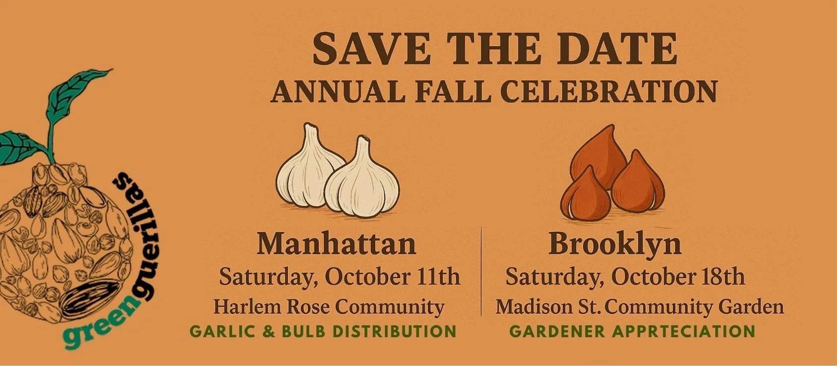 Fall Bulb &amp; Garlic Distribution - Fall Fundraiser Event