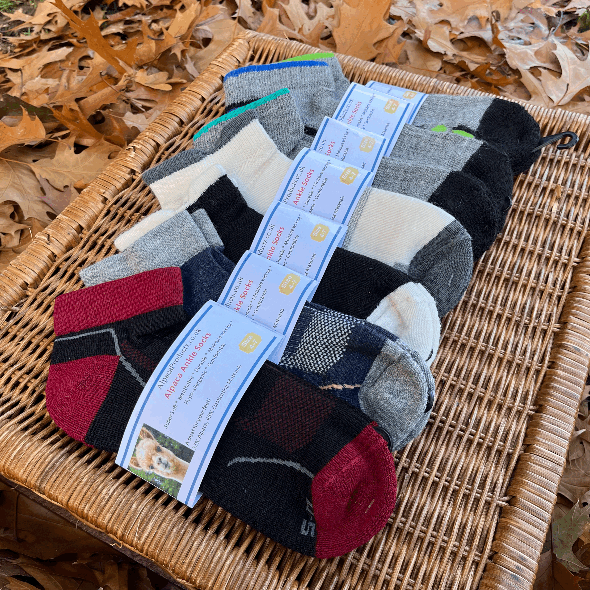 *NEW COLOURS* Alpaca Ankle Socks