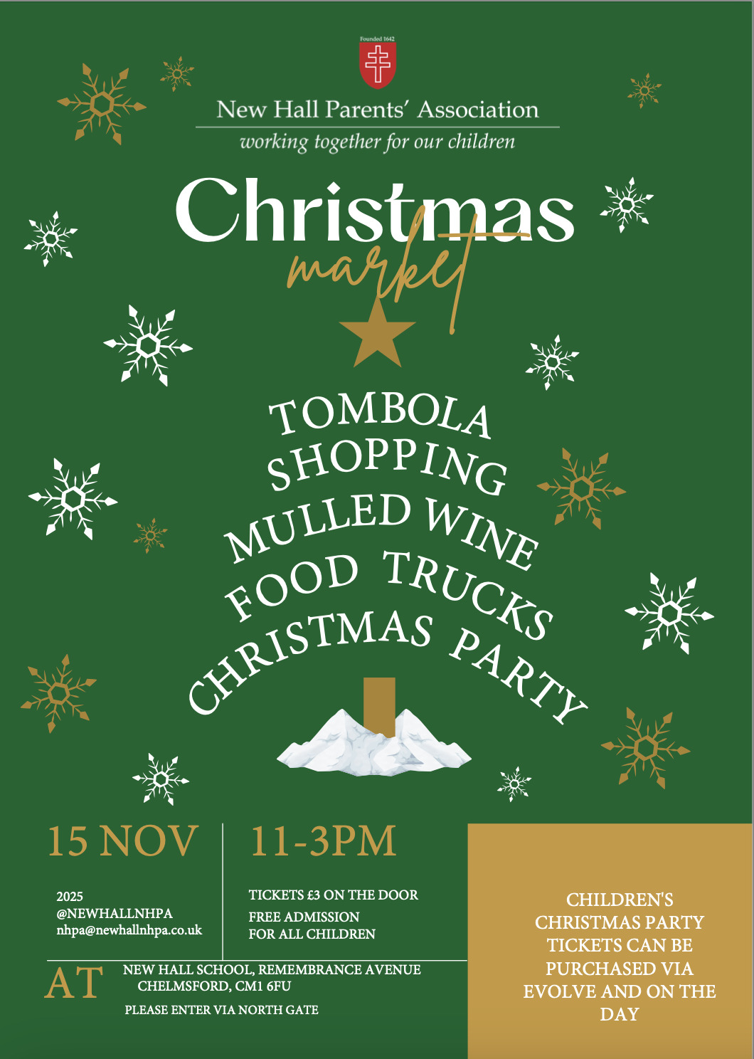 NEW HALL SCHOOL CHRISTMAS MARKET