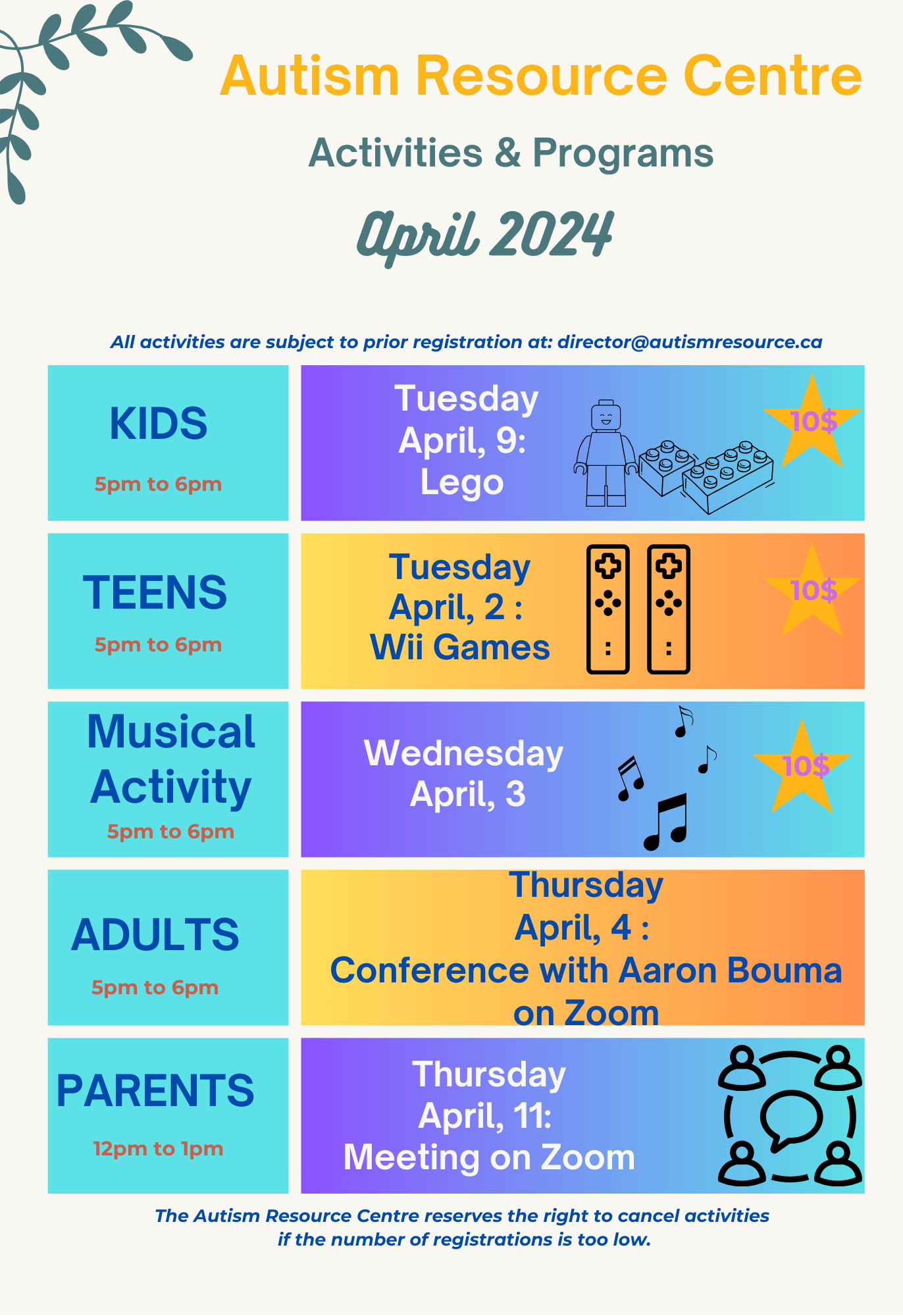 Programs — Autism Resource Centre