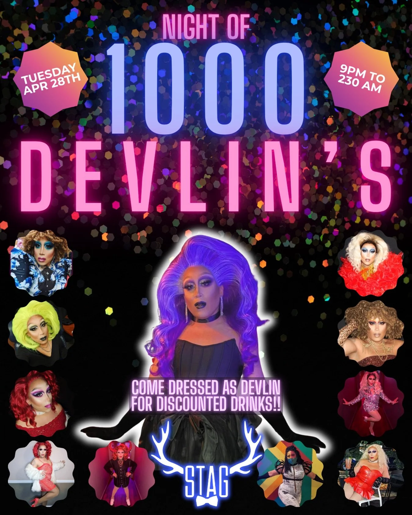 💜✨ A NIGHT OF 1,000 DEVLIN&rsquo;S ✨💜

One Devlin is iconic&hellip; but 1,000? That&rsquo;s a full-blown takeover 😈🔥

Join us Tuesday, April 28th | 9PM&ndash;230AM for a night celebrating Devlin Lynn Phoenixx for her BIRTHDAY! 🎂💋👑 Come dressed