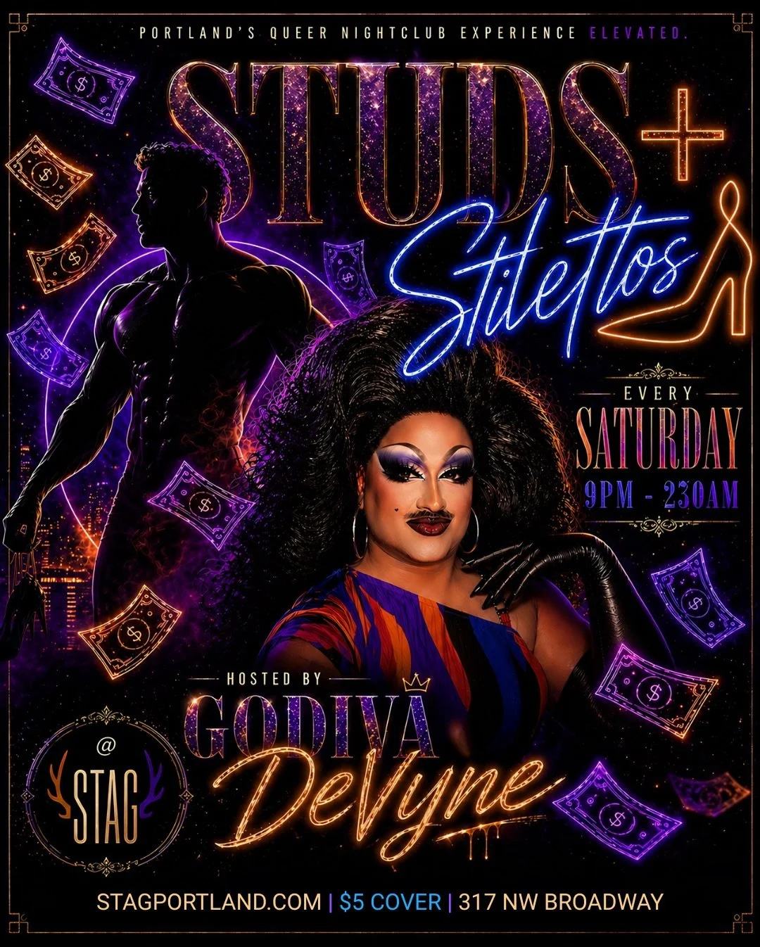 Portland&hellip; if you haven&rsquo;t found your night at Stag yet, this is your sign 😈 Every night hits different. 🪩🌈

Karaoke chaos, rising stars, wild midweek energy, blacklight glow, full Friday takeover, high-glam Saturday, and a Sunday that 
