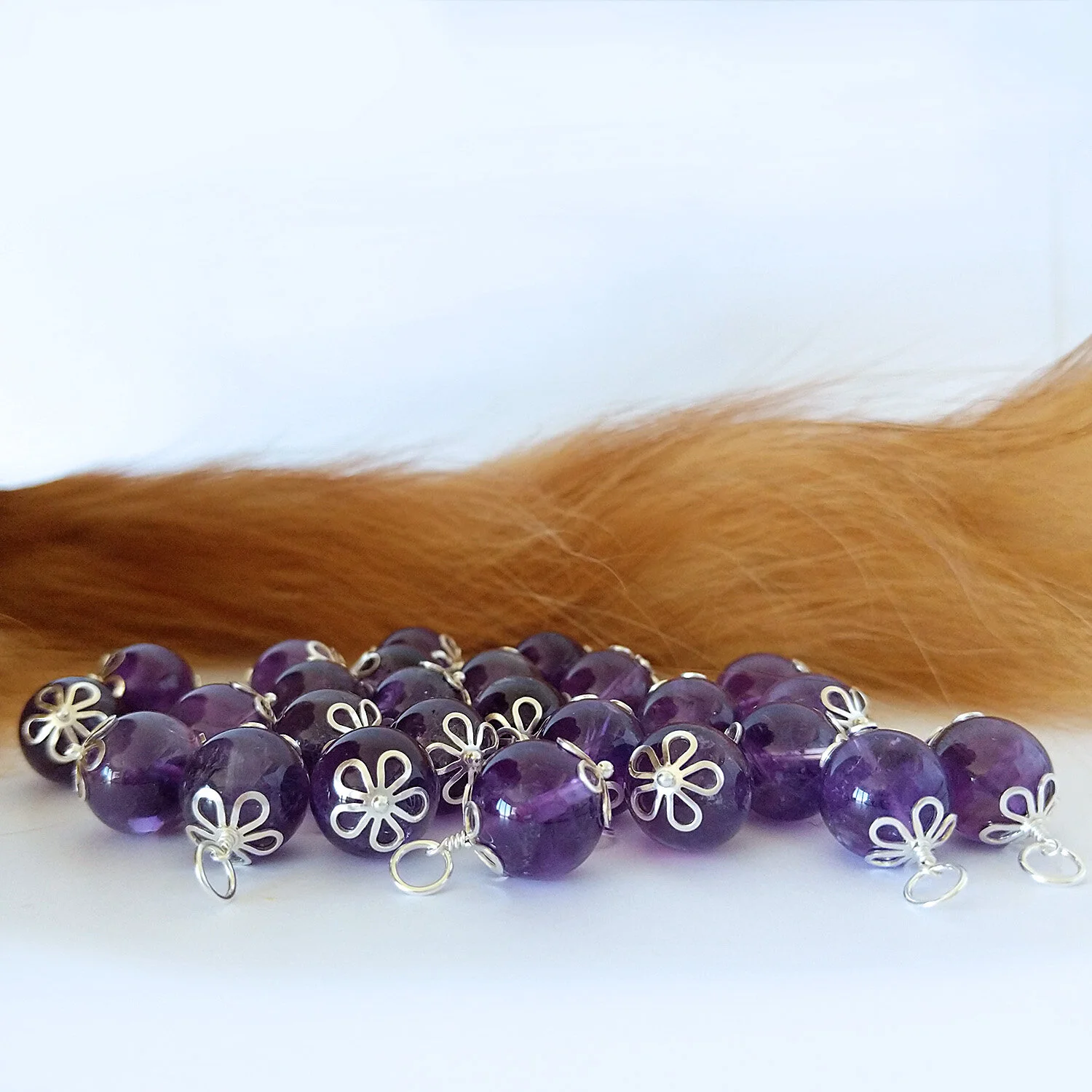 Amethyst Pet Pendant 12mm