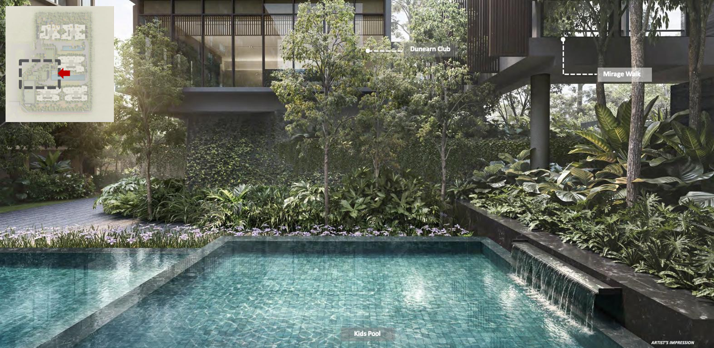 The Canopy Pool — described as a terrace green space along Dunearn Road