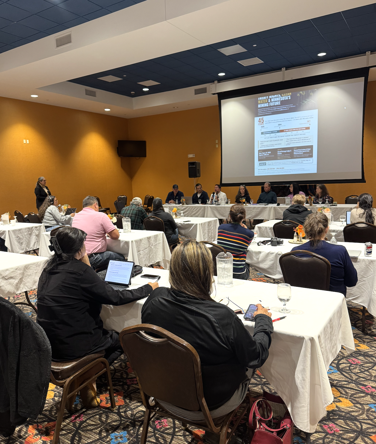 TRIBAL LEADERS MEET WITH STATE OFFICIALS AT GRAND PORTAGE