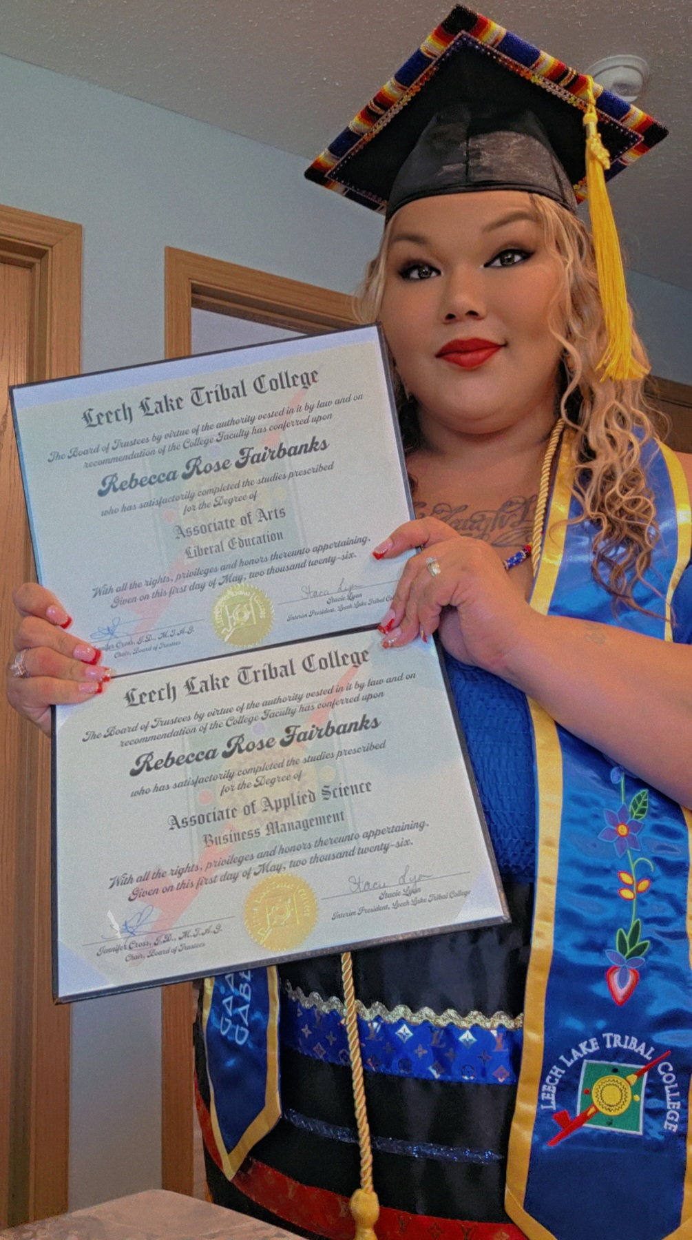 2026 grad rebecca fairbanks Leech Lake tribal College.png