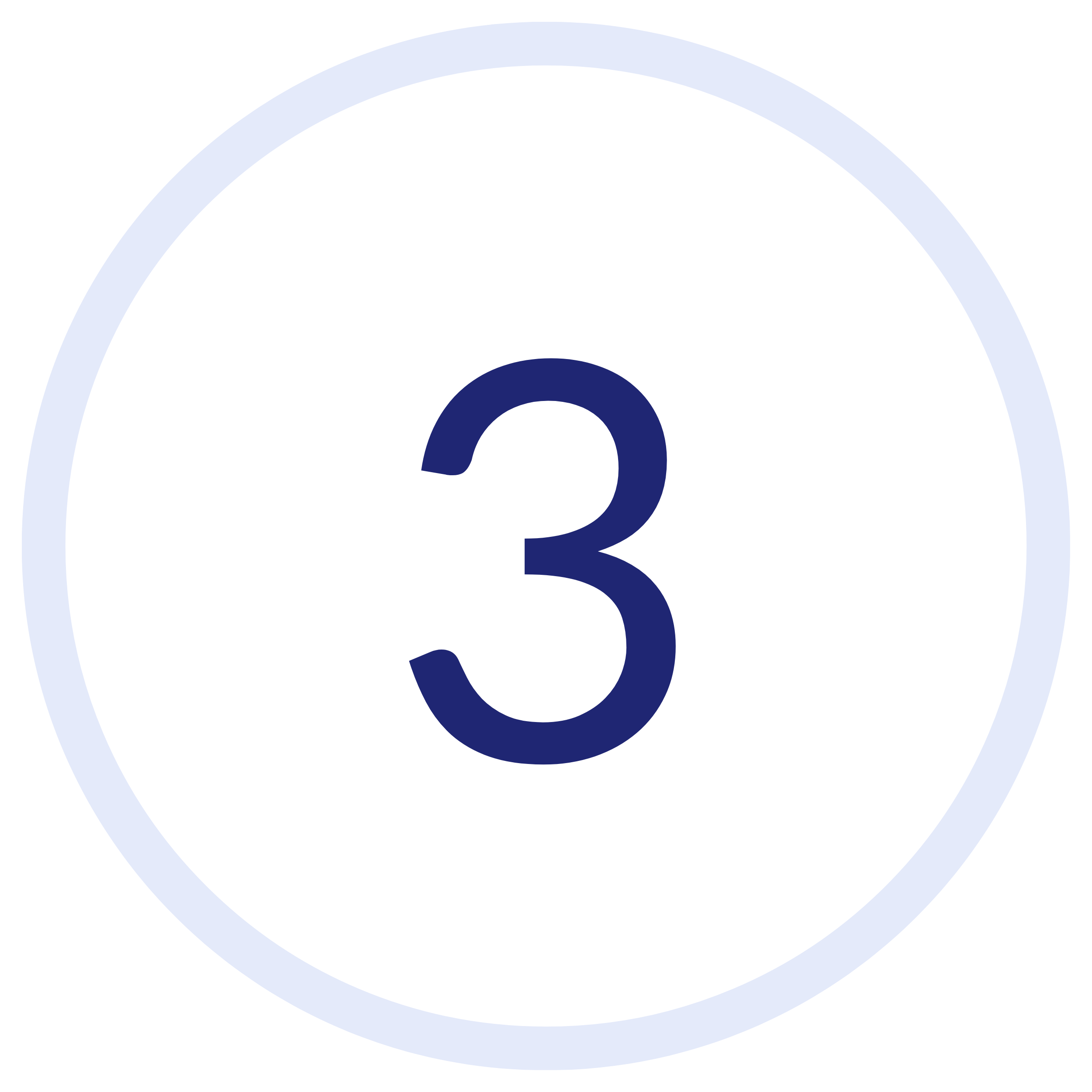 Graphic of number three