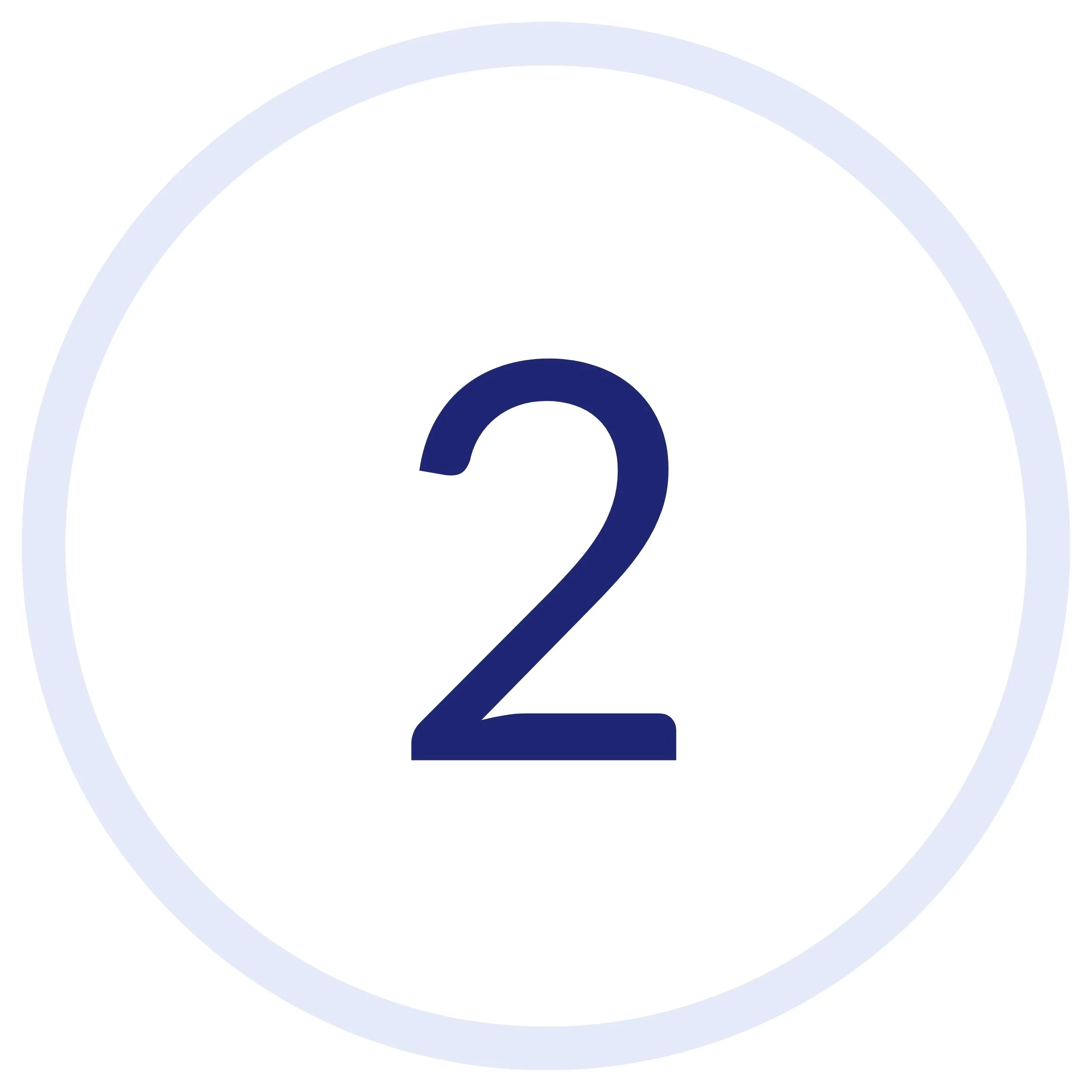 Graphic of number two