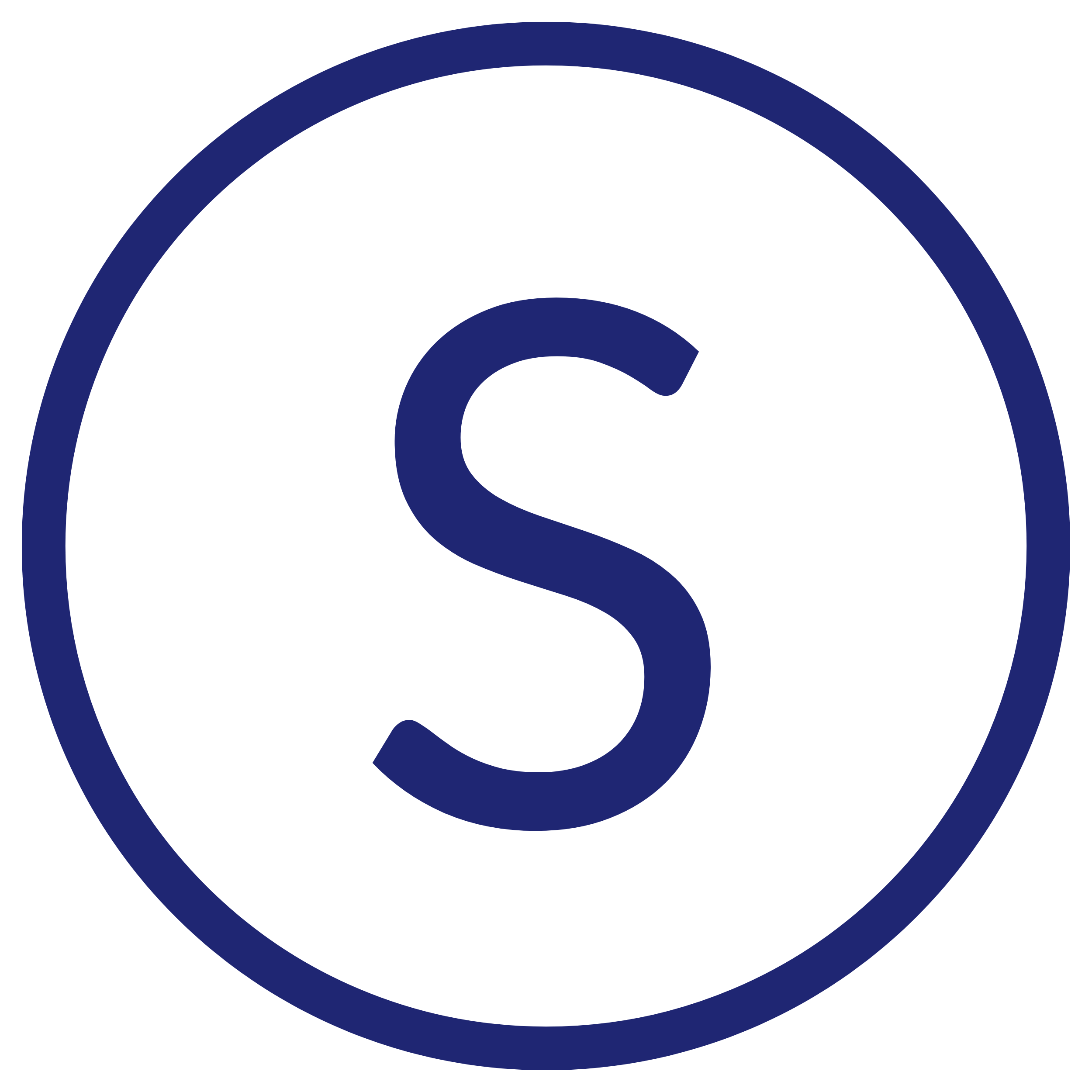Letter S in circle