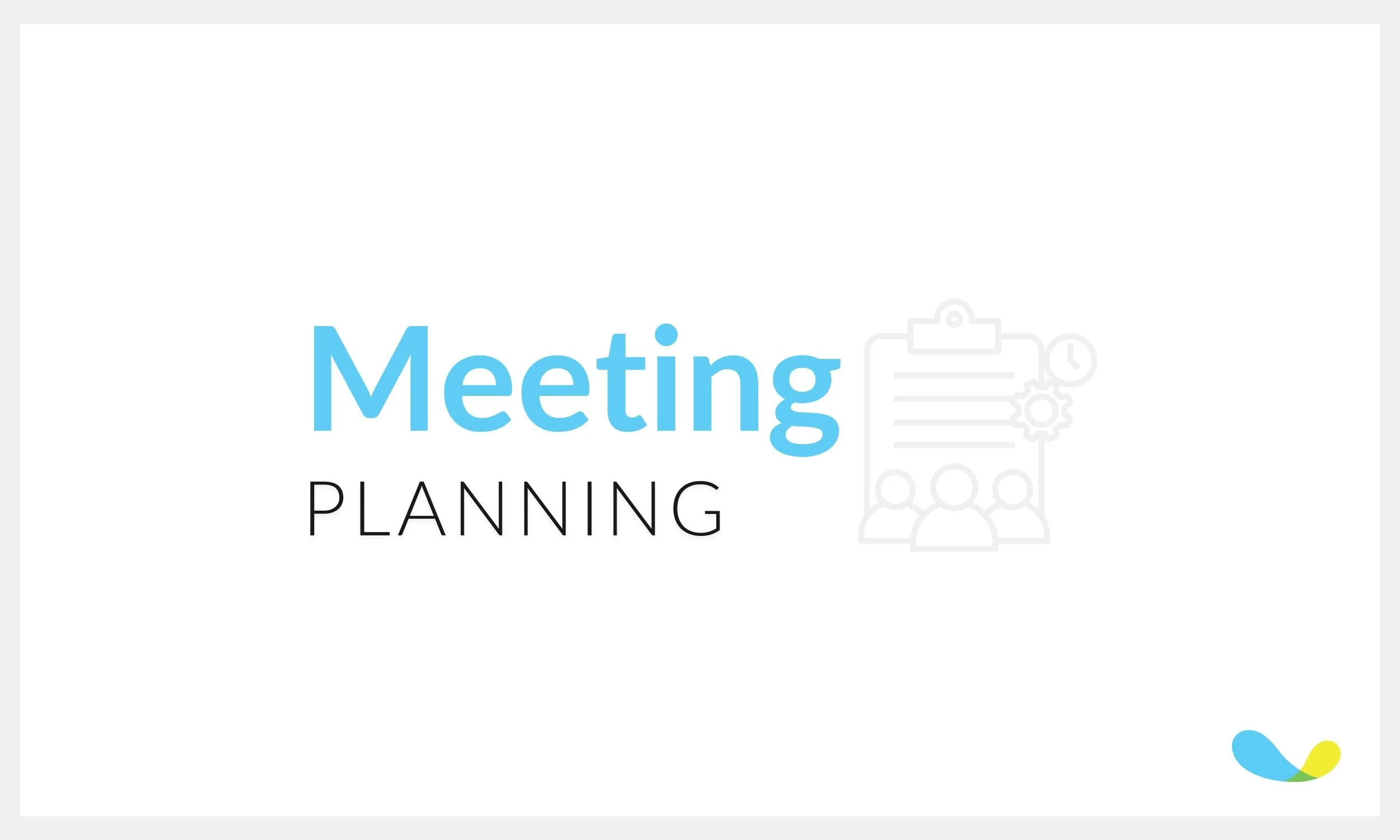 Executive Assistant Meeting Planning Graphic