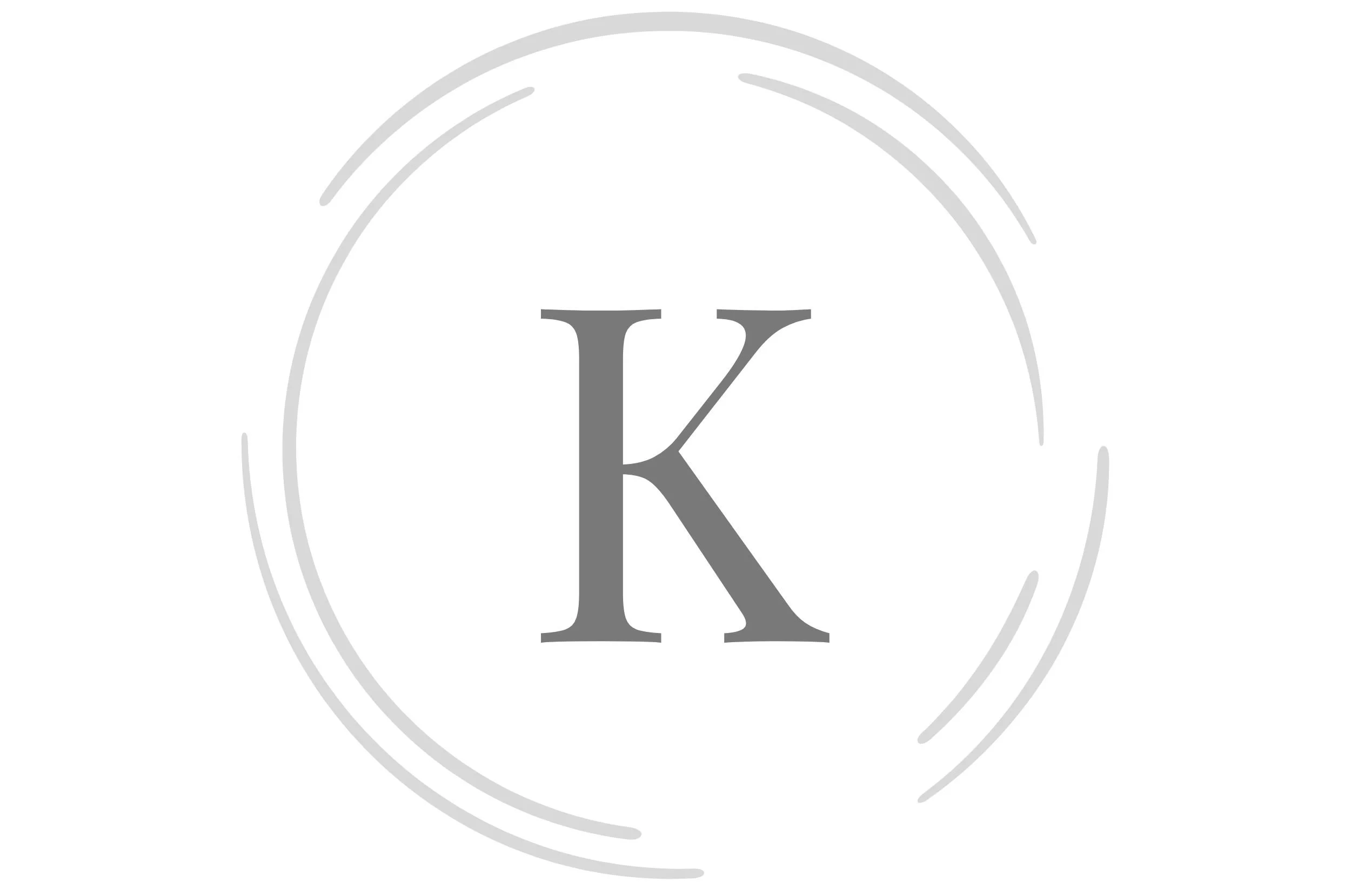 Letter K in circle