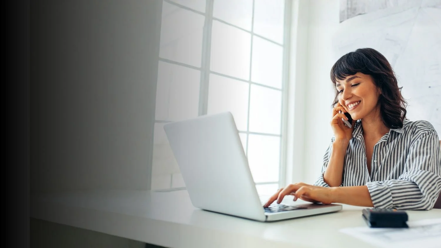Virtual Executive Assistant on Laptop