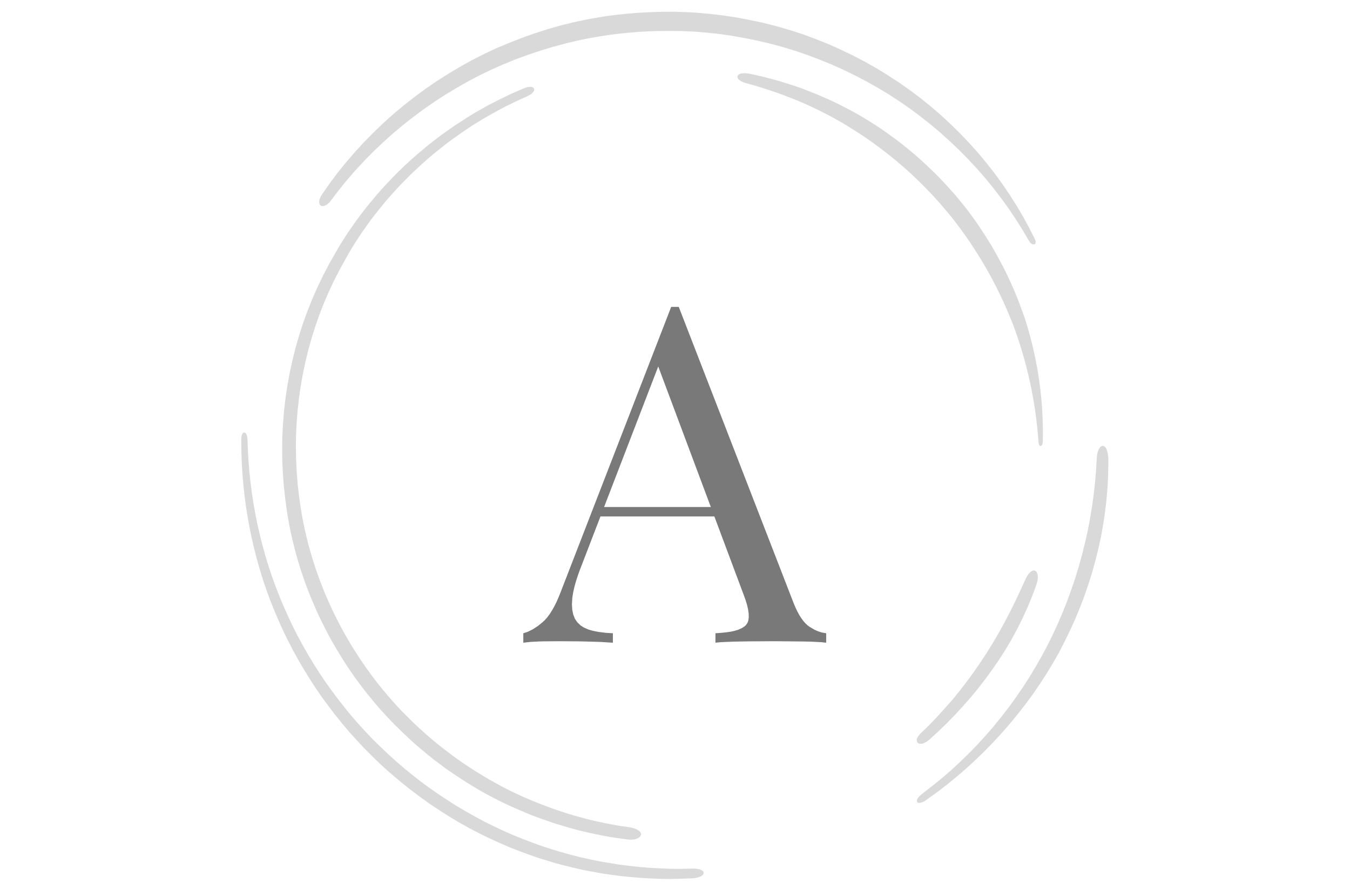 Letter A in circle